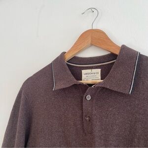 Larsson & Co long-sleeve knit polo